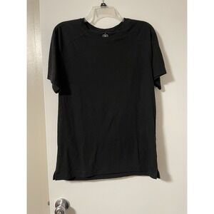 Men's Alo Triumph Raglan Tee Black Size Medium